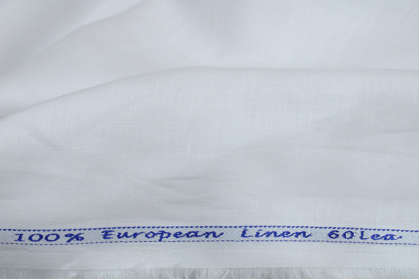 100% Pure White Linen Fabric