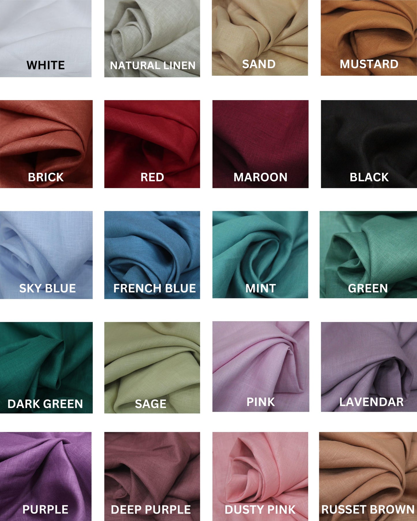 Linen Color Chart