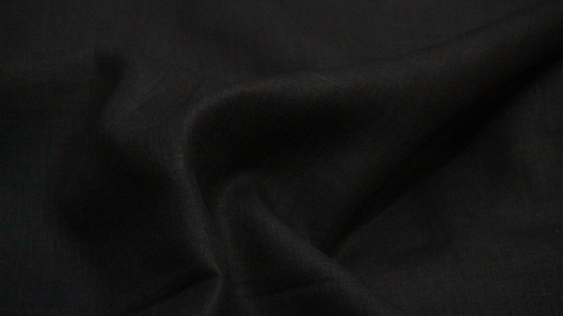 Black linen fabric