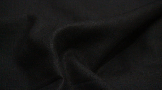 Black linen fabric