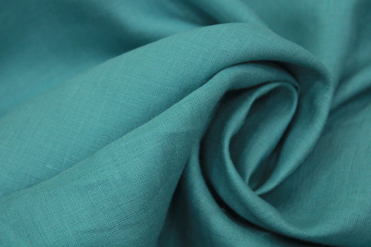 Mint linen fabric
