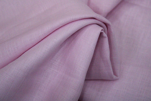 Pink linen fabric