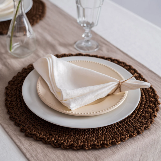 White Linen Table Napkins