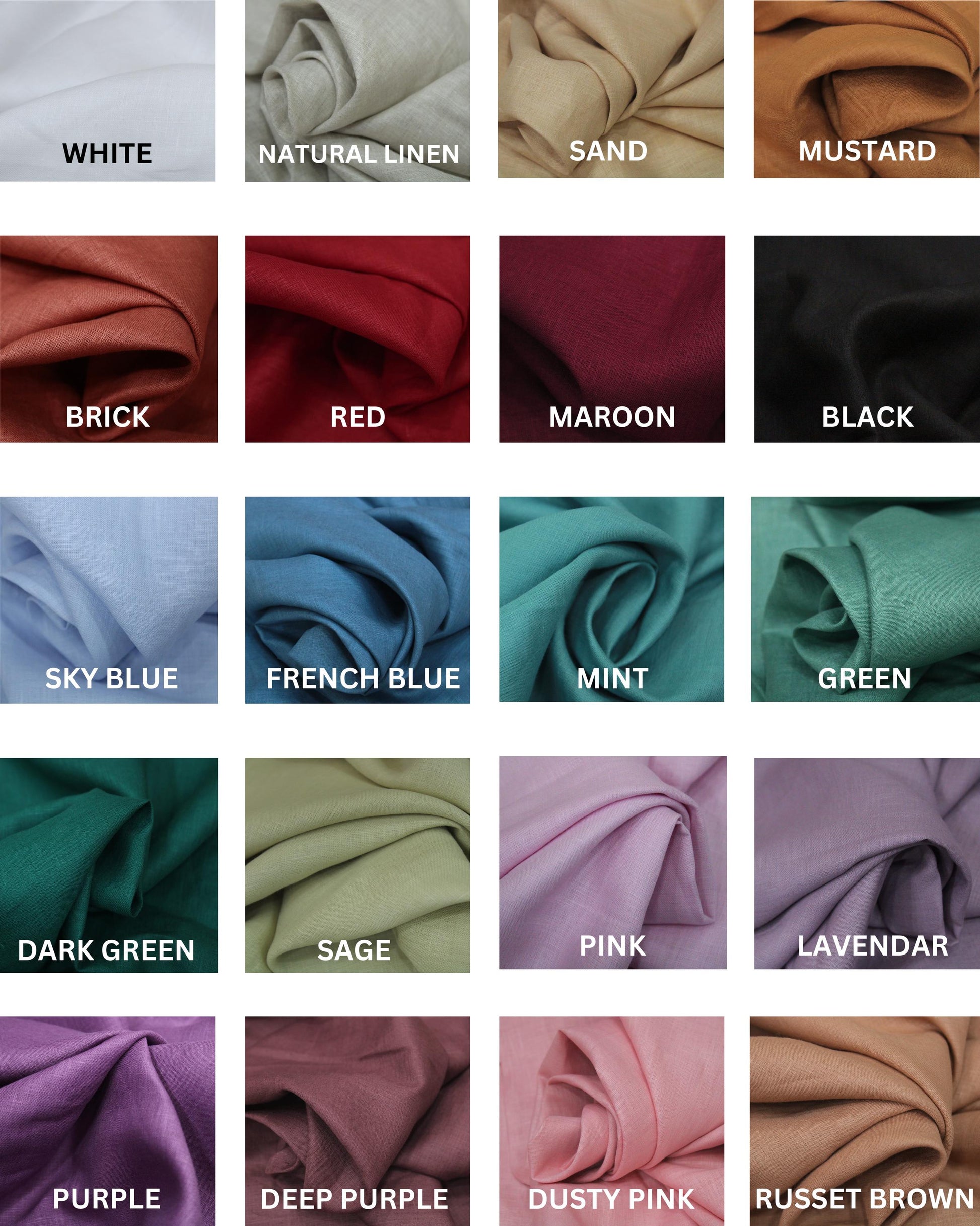 Linen Color Chart
